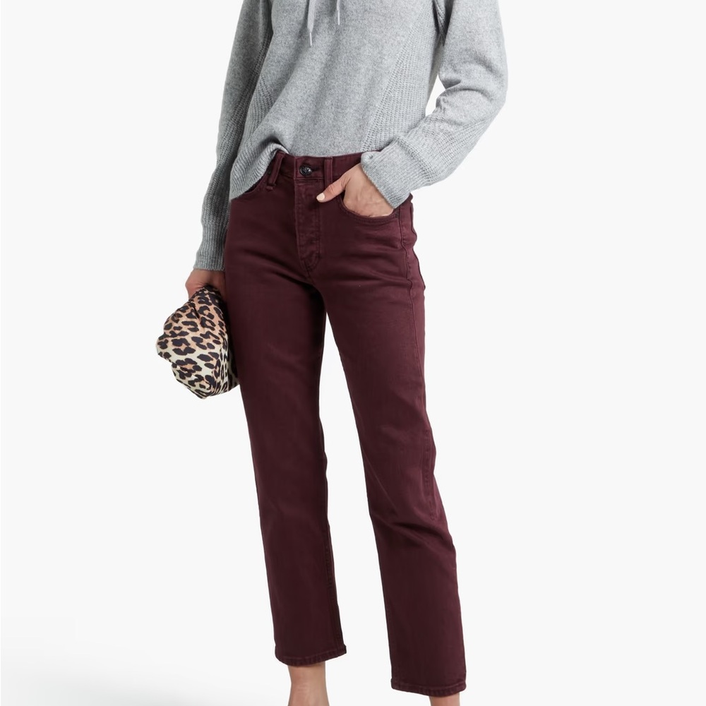 rag & bone- Maya cropped high-rise slim-leg jeans
